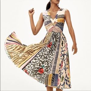 GEISHA DESIGNS Dress Sz 4Fit & Flare Anthropologie Jacinta Pleated